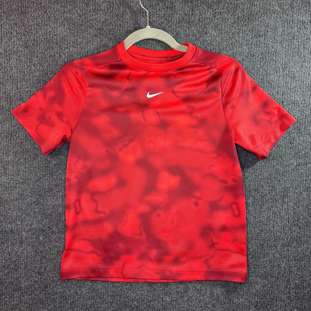 (SOLD) Nike Kids Dri Fit Performance Red and Black Shirt